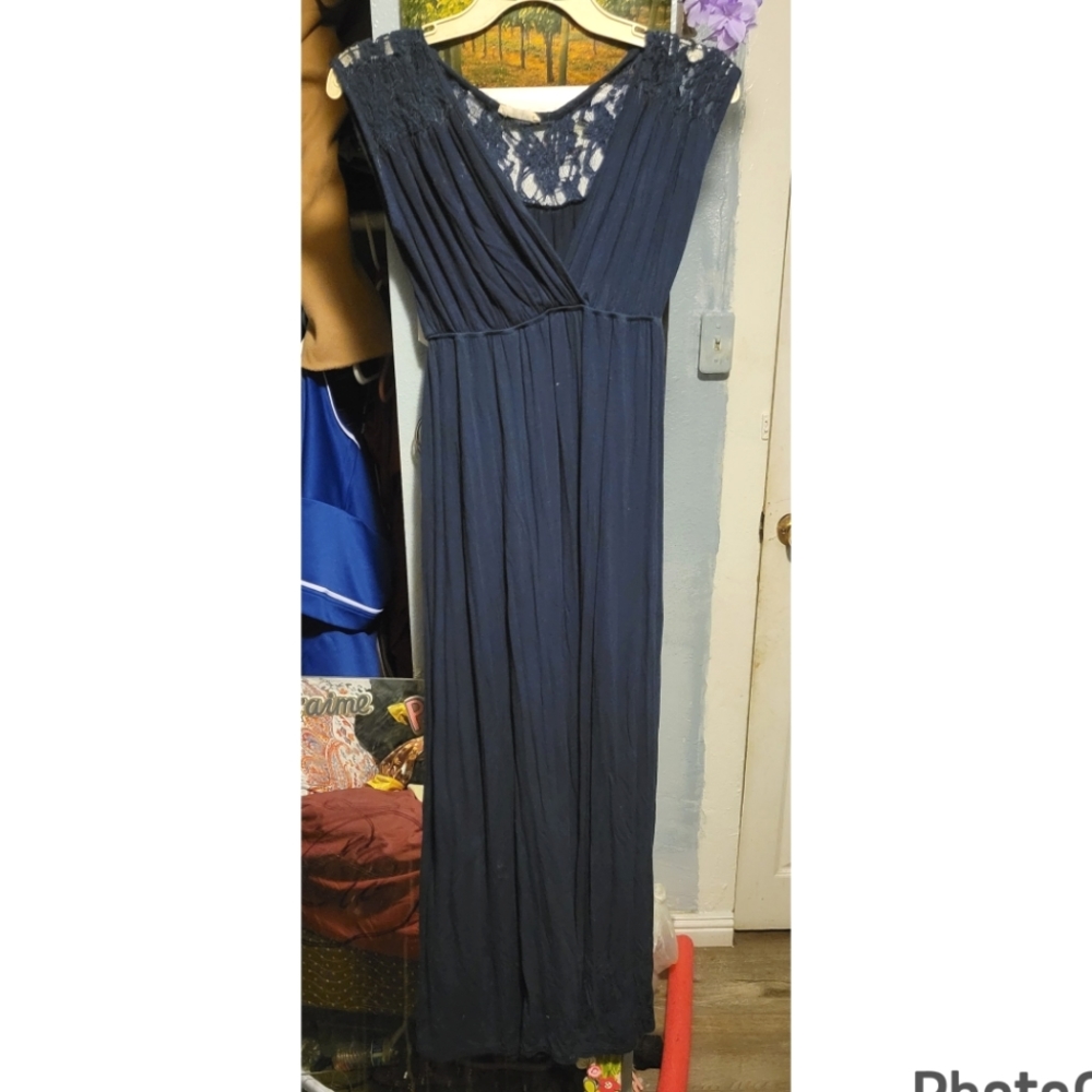 Maternity Blue Dress